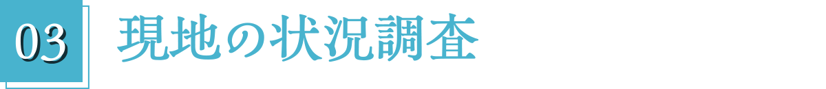 03.現地の状況調査